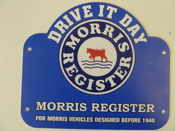 Morris Register - Drive it Day Plaque