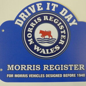 Morris Register - Drive it Day Plaque (Welsh)